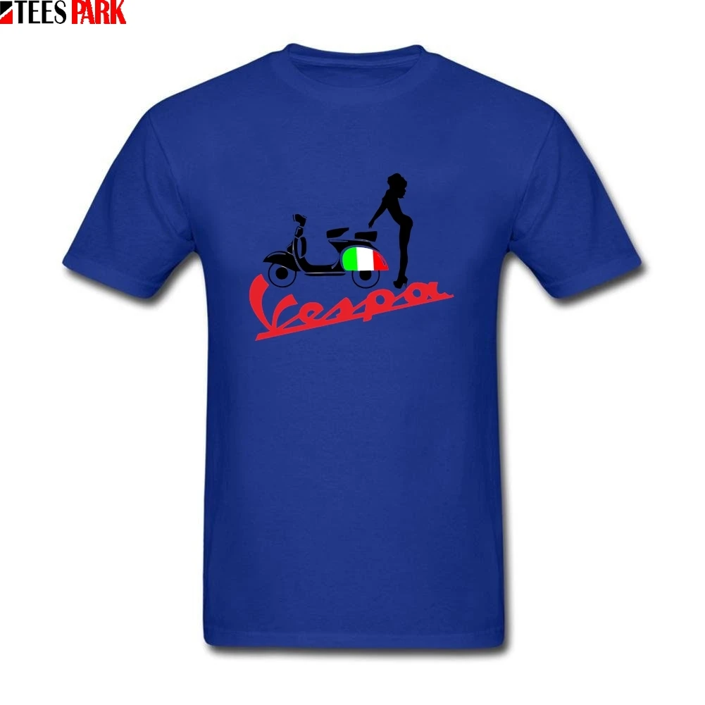Крутые футболки для парней Vespa винтажный стиль белая футболка 3D низкая цена
