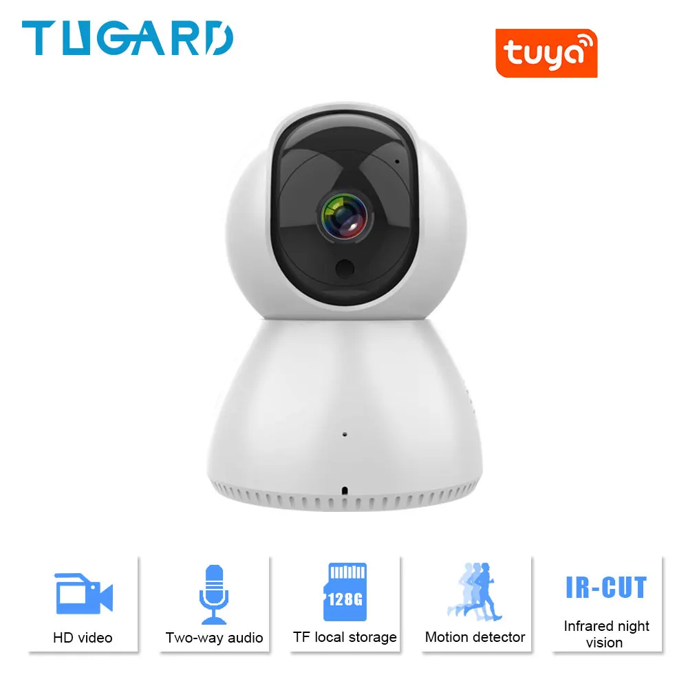Tugard Авто трек 1080P IP камера беспроводная WiFi PTZ домашняя s мини умный детский монитор
