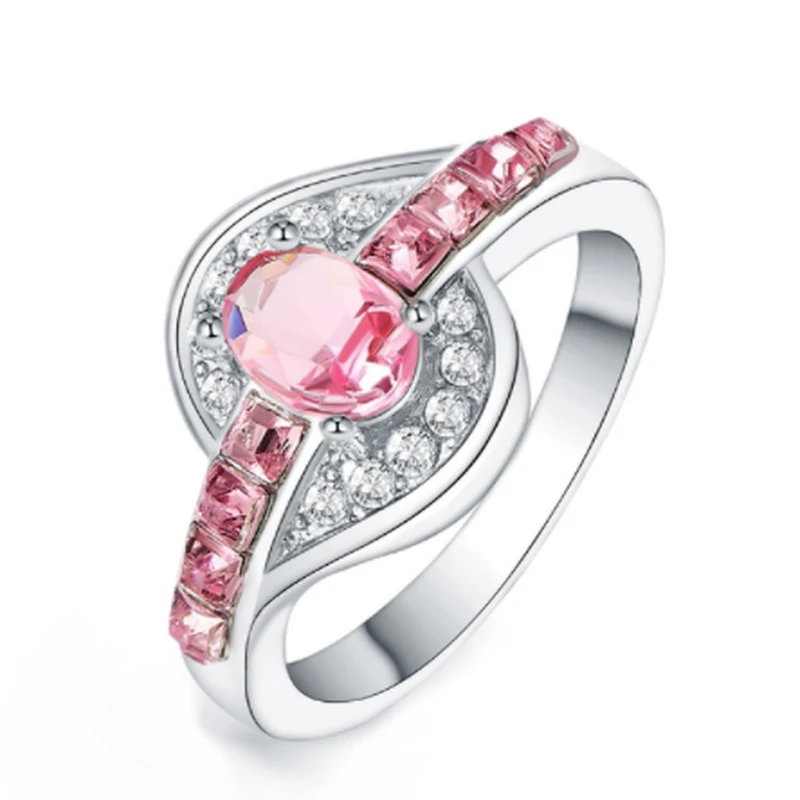 Красивое красивое модное обручальное кольцо для вечеринки белого золота