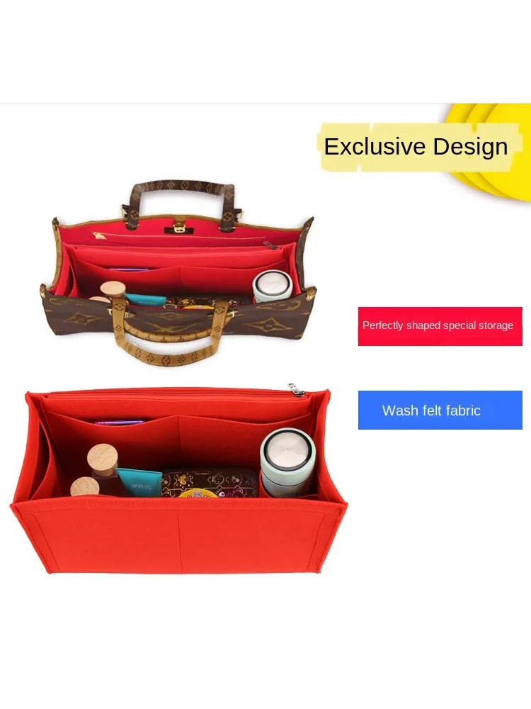 For LV Onthego Purse Organizer Tote Handbag Portable Shape Insert Bag Parts  And Accessories - AliExpress