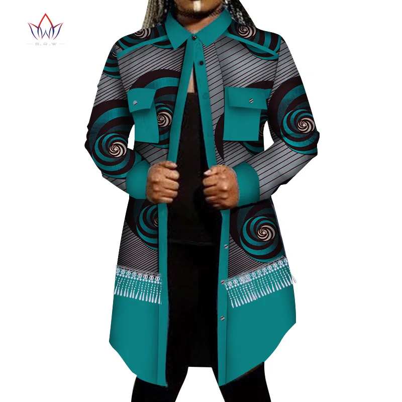 Женский Тренч 2020 одежда в африканском стиле с широкой талией пальто Дашики
