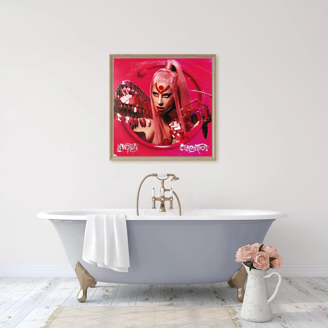 Леди Гага хроматический музыкальный альбом Обложка холст постер домашняя