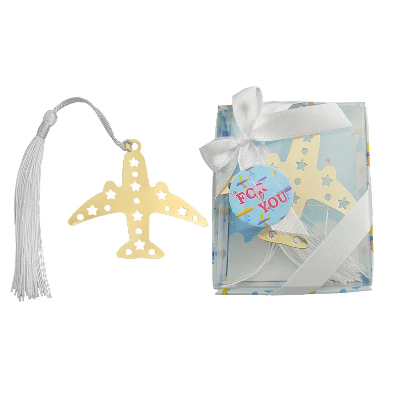 

20 шт. самолёт, Закладка с шелковой кисточкой, подарок на день рождения ребенка, свадебные сувениры, идеи для тематической вечеринки