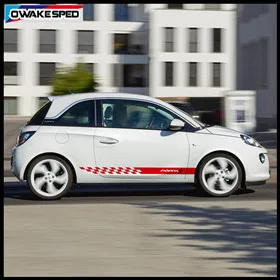 Флеш-графические наклейки, наклейки на кузов автомобиля для Opel Adam Karl Corsa Racing Sport, боковая наклейка на дверь s, автомобильные аксессуары, водонепроницаемые