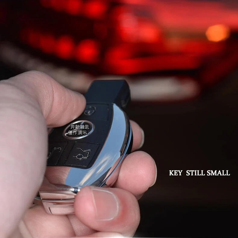 Чехол для ключей, подходит для Mercedes Benz W203 W205 W210 W211 W212 W124, аксессуары для ключей, металлический брелок