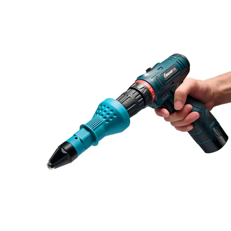 

Electric Rivet Nut Gun Cordless Riveting Drill Kit Conversion Adapter Insert Set