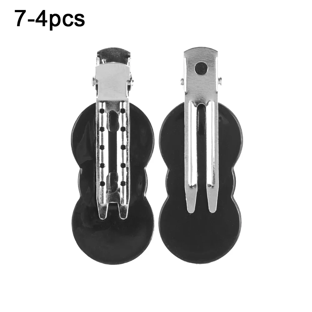 7-4pcs Профессиональные щипчики для макияжа, бесшовные, без изгиба, без складок, заколки для волос, салонный стиль, фиксированная заколка для волос для женщин Макияж для волос, Стайлинг челки - Цвет: 7-4pcs