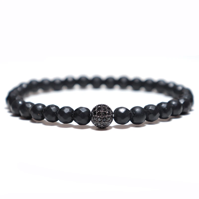 Трендовый мужской браслет из натуральной лавы для мужчин оникса йоги медитация