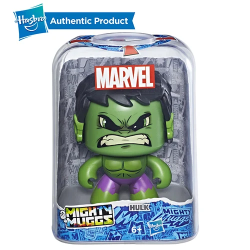 3 Hasbro Мстители Marvel Mighty Muggs Капитан Америка Человек-паук Халк Грут 3 мимики Коллекционная фигурка игрушка подарок - Цвет: 3