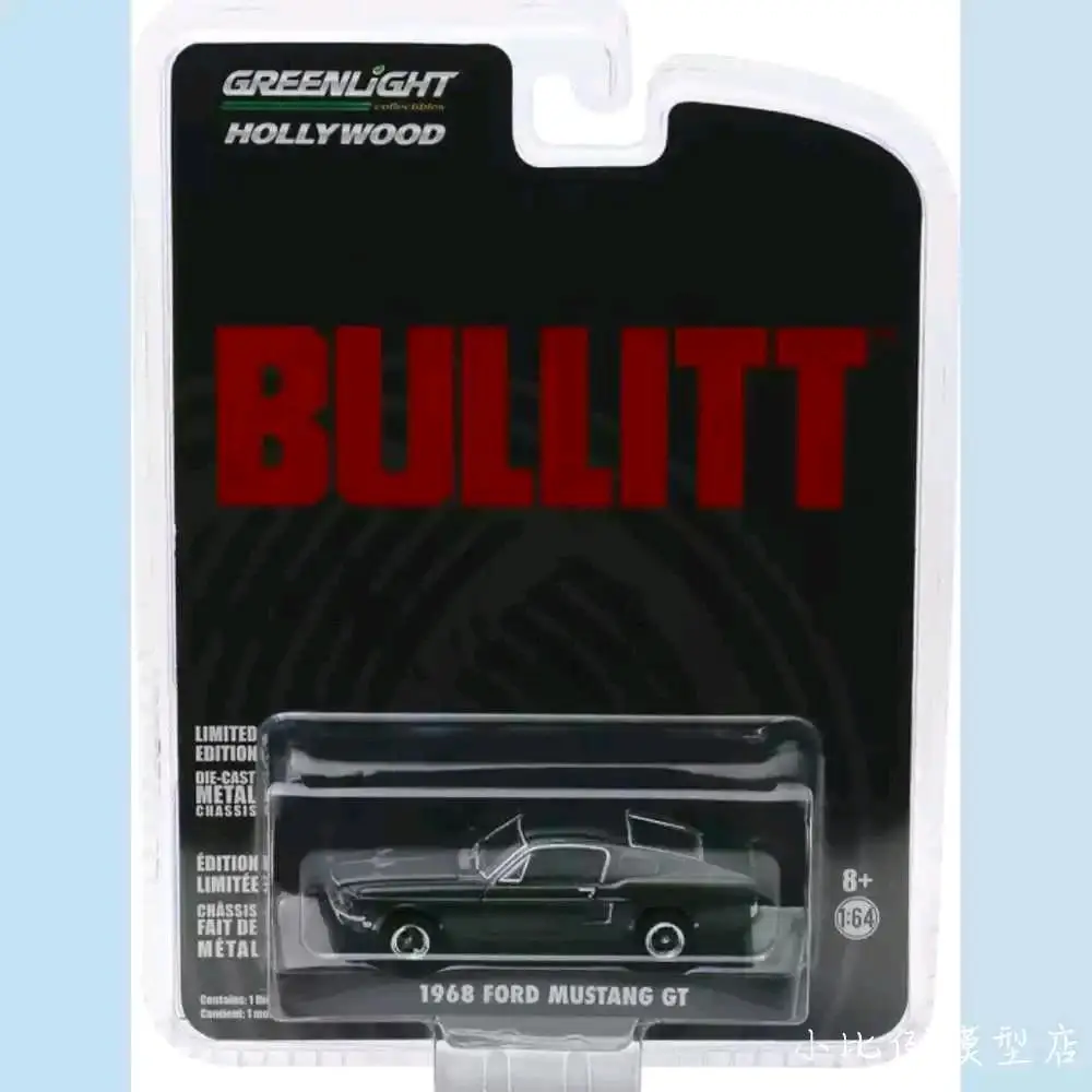 

Greenlight CARS 1/64 Iron rubber tire limit 1968 FORD MUSTANG GT Collector Edition Metal Diecast Model Car Kids Toys Gifts