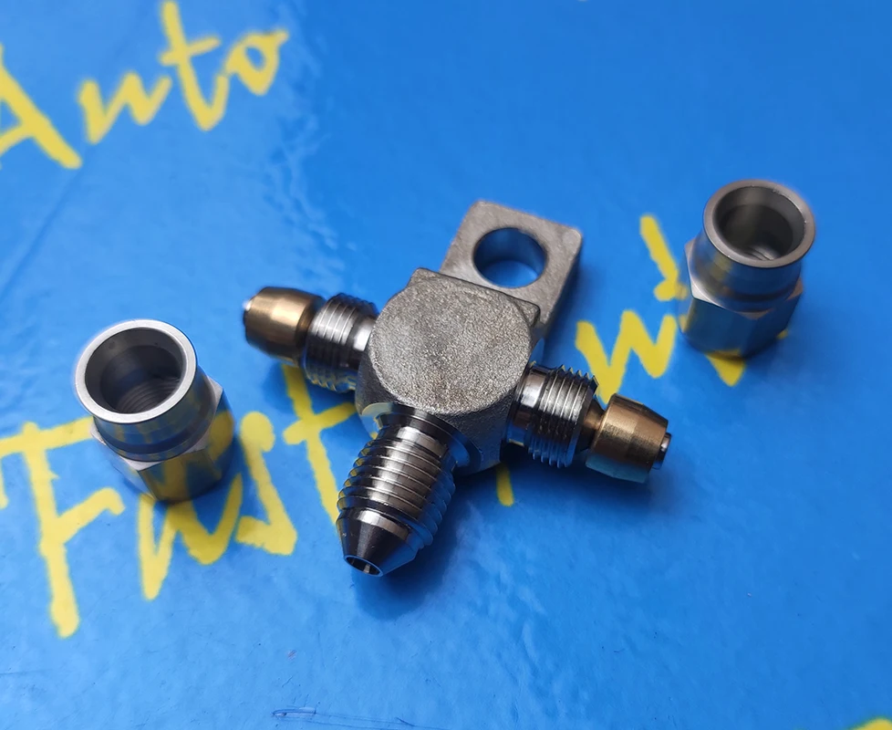 Из нержавеющей стали 3 способа ptfe тормозной фитинг из нержавеющей стали AN3 3an an-3 тормозной фитинг 1 Мужской 2 Женский фитинг