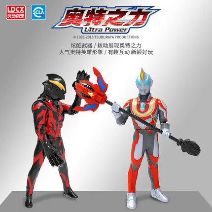 Милые фигурки героев 19см Ultraman Geed Taiga Victory голубой красный модель детской игрушки