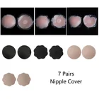 Многоразовые силиконовые накладки на грудь, 7 пар, невидимая накладка на сосок