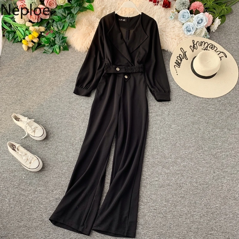 Женские однотонные комбинезоны с высокой талией весна 2020 боди длинным рукавом и