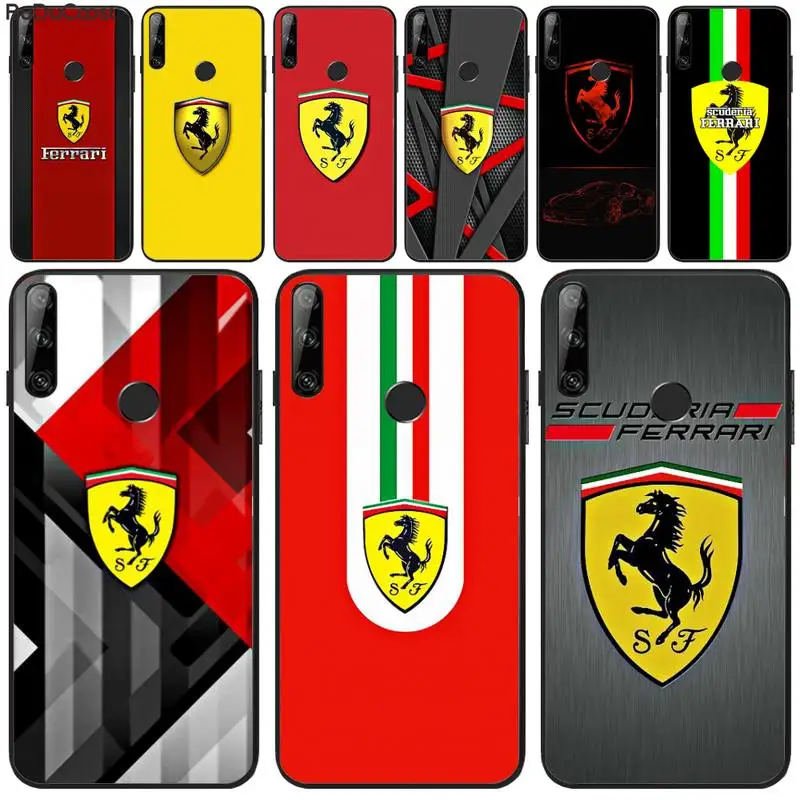 Чехол для телефона Super run автомобиль ferrari Huawei Y5 Y6 Y7 Y9 Prime Pro II 2019 2018 Honor 8 8X 9 lite