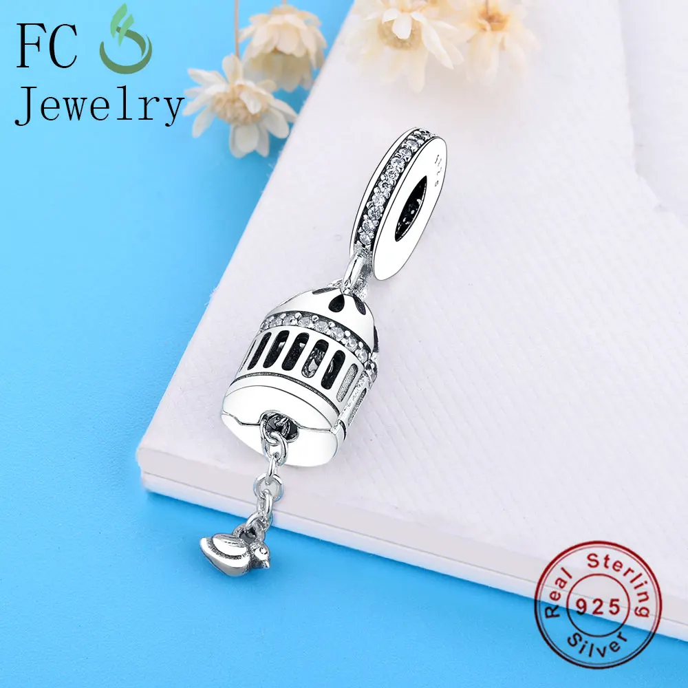 FC ювелирные изделия Подходит для оригинального браслета Pandora серебряная птичья