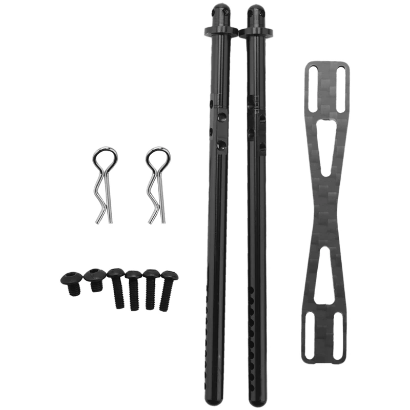 

Alloy & Carbon Rear Body Post Mount With Clip For Axial SCX10 II 90046 RC Crawler