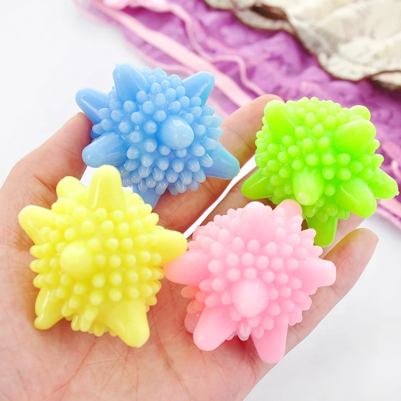 

Reusable Laundry Cleaning Ball Magic Anti-winding Clothes Washing Products Machine Wash Cleaning Accessories Random Color 10PCs