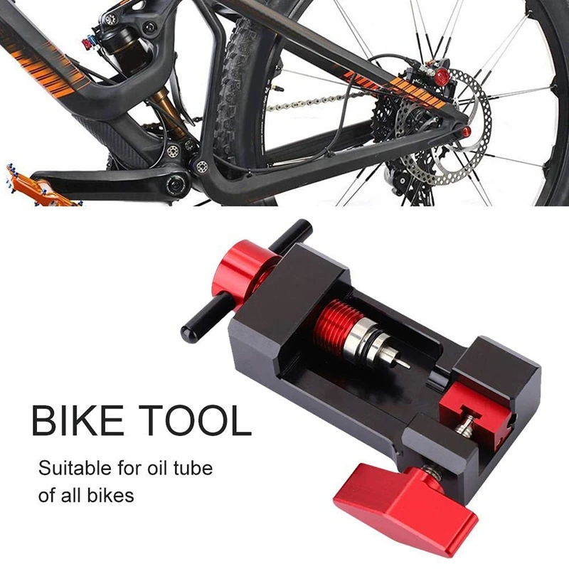 

New Bicycle Oil Needle Jacking Pipeline Connector Device Mountain Bike Oil Needle Installation Tool Cycling Bike Tools