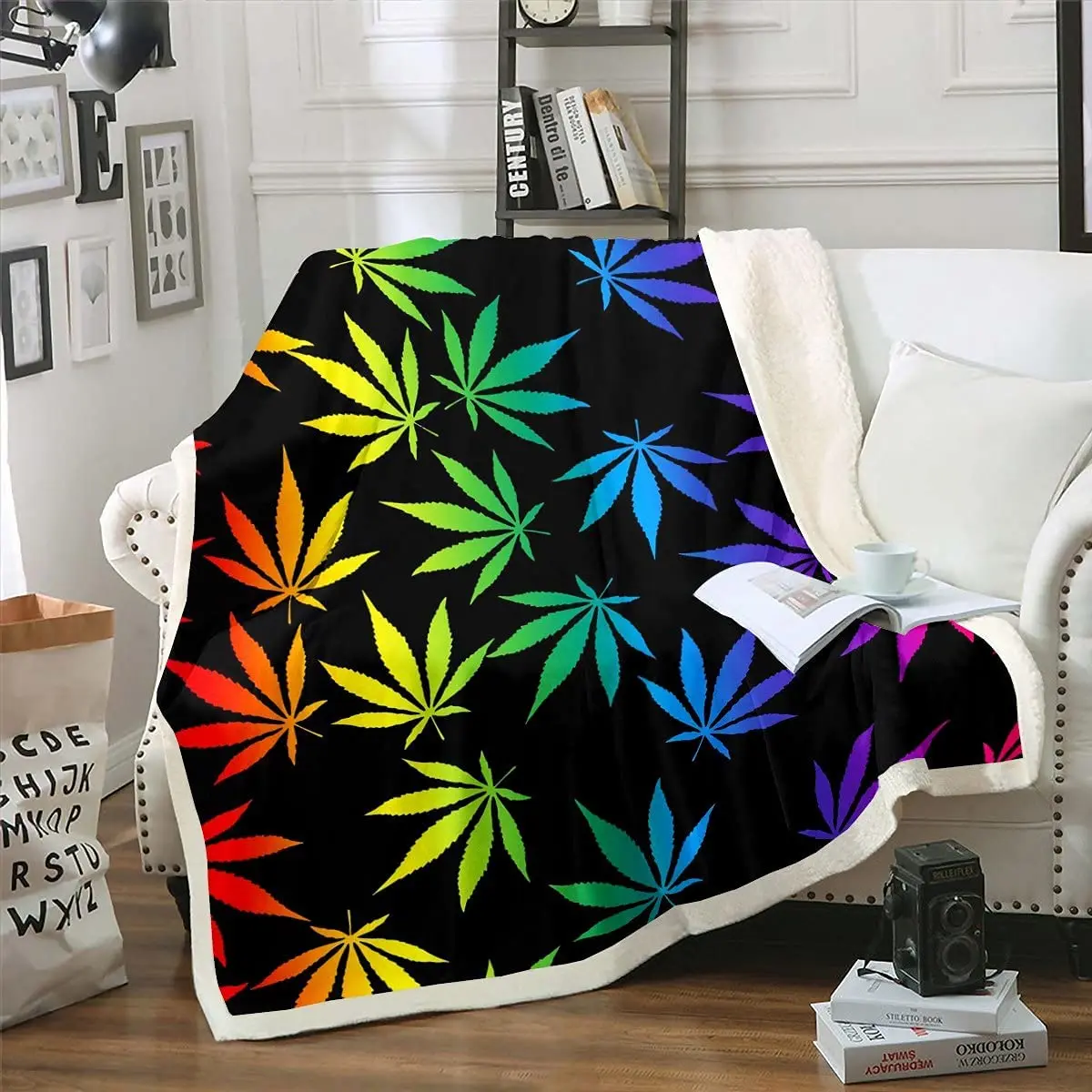 

Gamer Throw Blanket Gamepad Bed Throws for Kids Boys Teens Games Flannel Fleece Blanket for Couch Sofa Cozy Luxury Bed Blankets