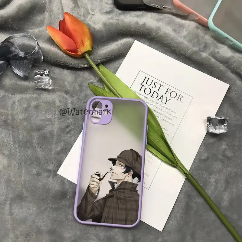 Чехол для телефона Moriarty The Patriot Anime IPhone 7 8 Plus Xr X Xs 11 12 13 Pro Max Фиолетовый матовый
