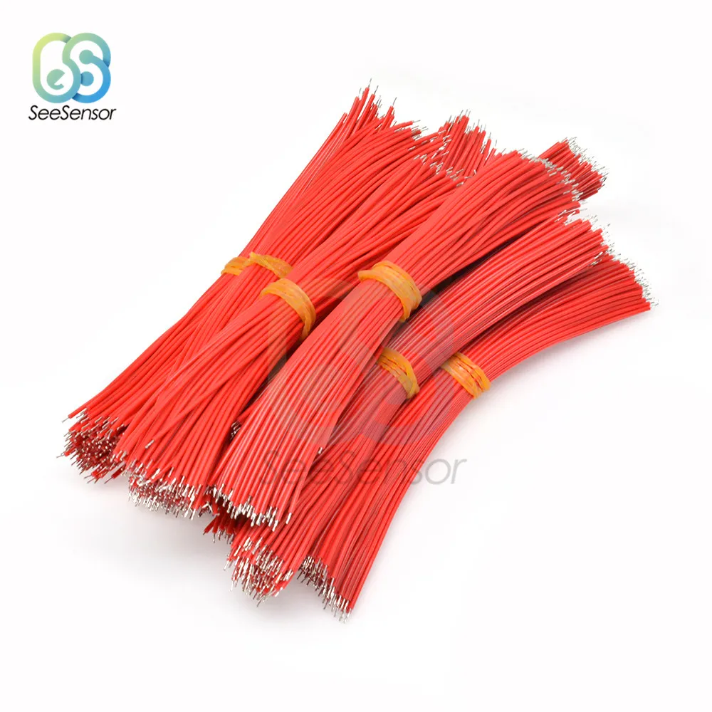 100 шт./лот 24AWG 15 см Оловянная макетная плата PCB припой кабель Fly Jumper провод жестяные