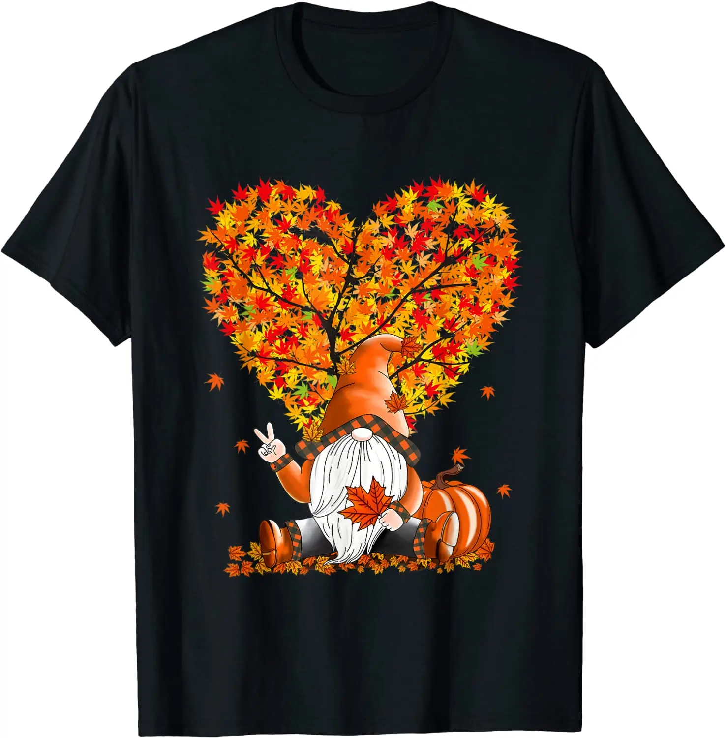 

It's Fall Y'all Cute Gnomes Pumpkin Autumn Tree Fall Leaves T-Shirt
