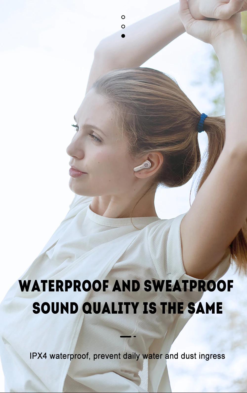 

TWS wireless bluetooth headphones 5.0 gaming earphone low-latency sports waterproof noise-reducing music headset without noise