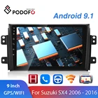 Автомагнитола Podofo, 2 Din, Android 8,1, 9 дюймов, GPS, Wi-Fi, OBD2, для Suzuki SX4 2006-2016