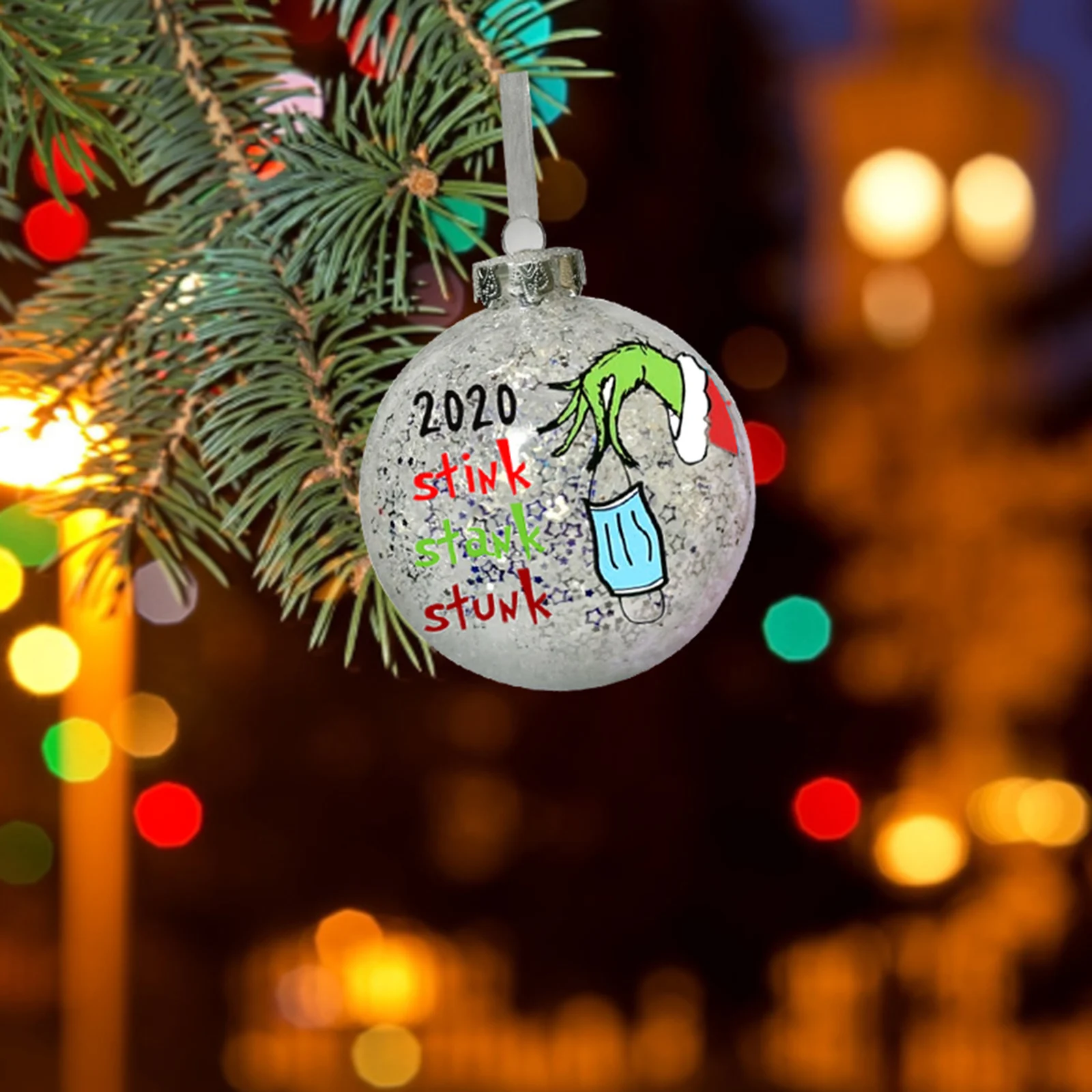 2021 Рождественские шары украшения Xmas мячики елочные с звезд зыбучих песков