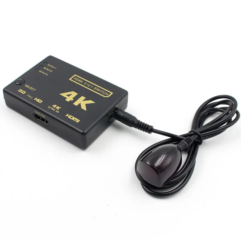 Переключатель Ultra HD 4K 2K HDMI с 3 входами на 1 выходом | Электроника
