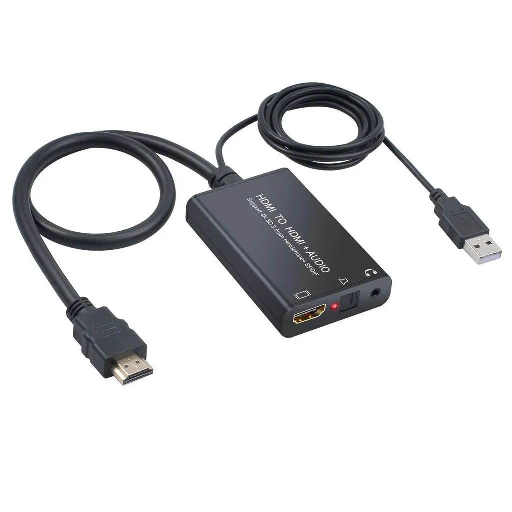 Адаптеры HDMI-HDMI + SPDIF Toslink или 3 5 мм стерео аудио экстрактор конвертер сплиттер |