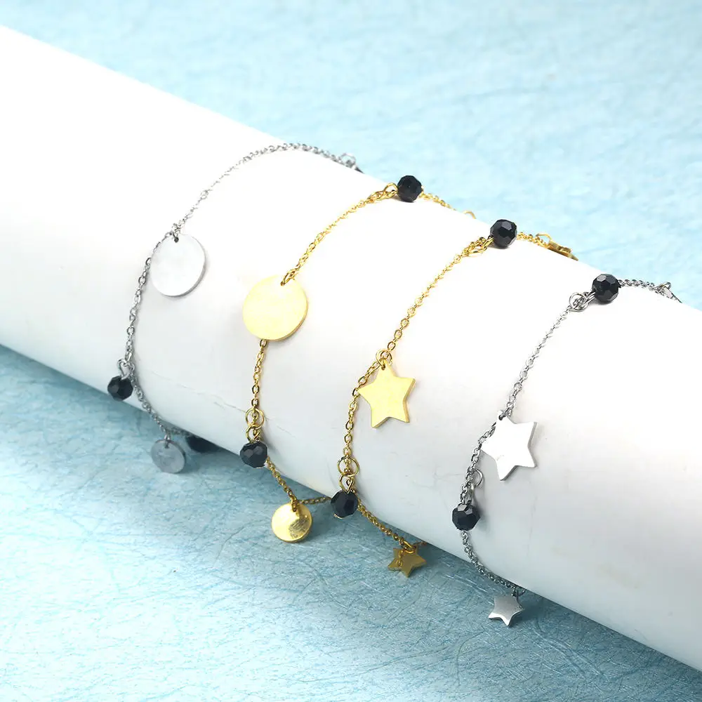 Женский браслет из нержавеющей стали в форме сердца с цепочкой | Украшения и