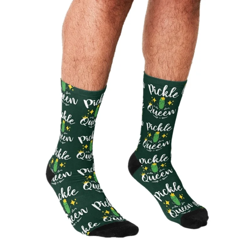 

Мужские носки 2021, забавные носки с принтом королевы маринования, мужские счастливые носки Харадзюку в стиле хип-хоп, новинка, милые повседне...
