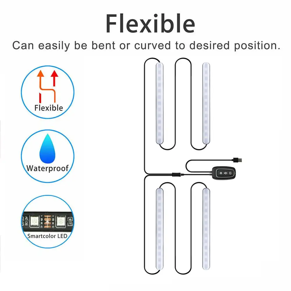 Комплект одежды из 4 предметов новая светодиодный 48 интерьер автомобиля