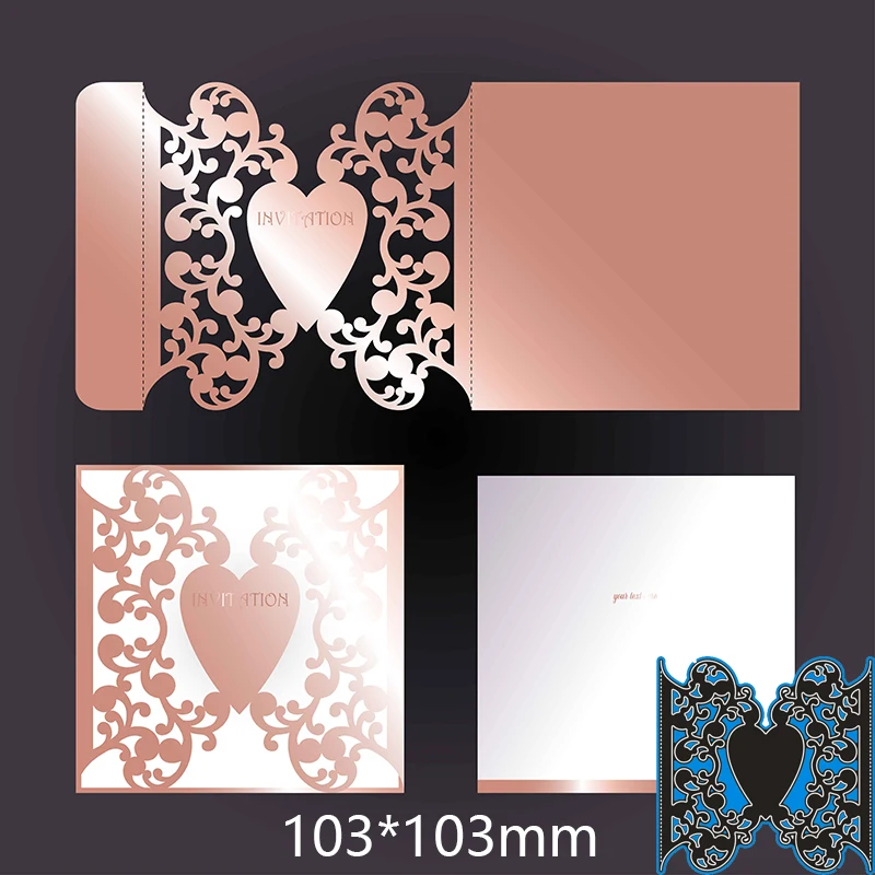 

Metal Cutting Dies lace figure new es for decor card DIY Scrapbooking stencil Paper Album template Dies 103*103mm
