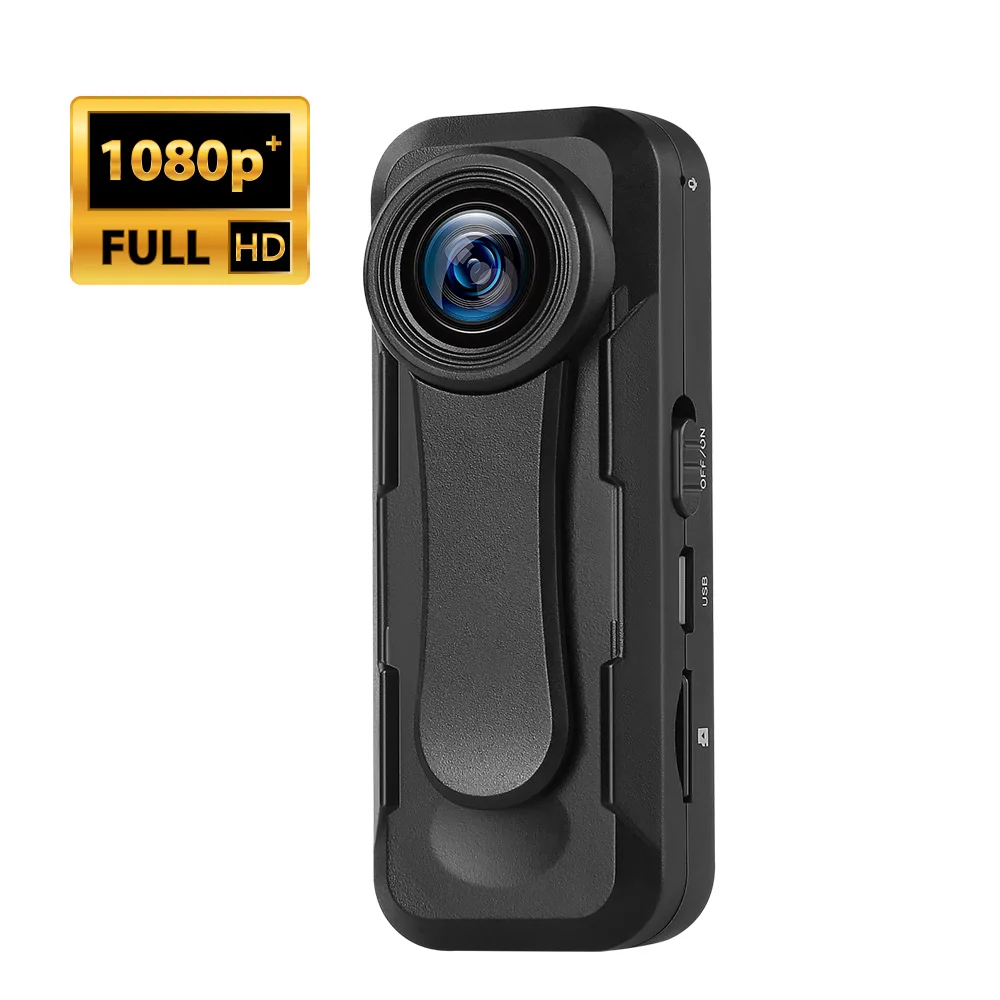 W1 Mini DV HD 1080P полицейский корпус потертая ручка камера циклическая запись микро
