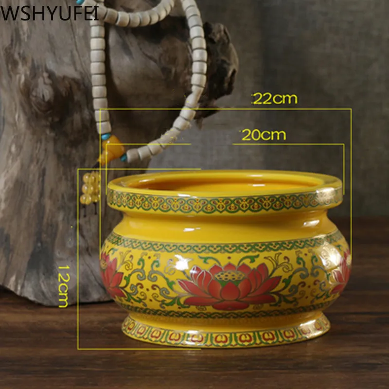 Новый стиль Керамика курильница для благовоний в Гуаньинь воды подогрев чашек