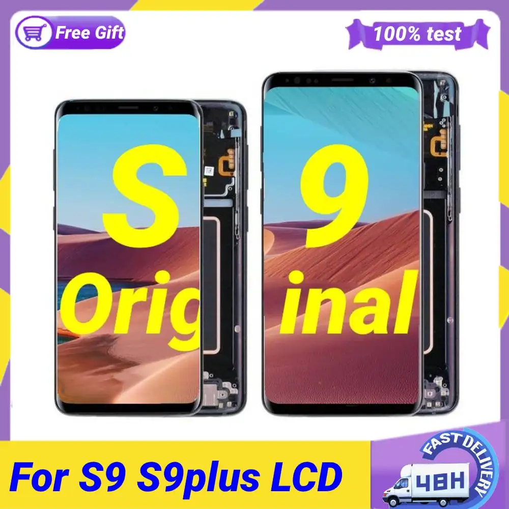 

Оригинальный Super AMOLED S9 дисплей для Samsung Galaxy S9 Plus ЖК-дисплей с рамкой для Samsung S9 G960F S9Plus G965F дисплей без дефекта