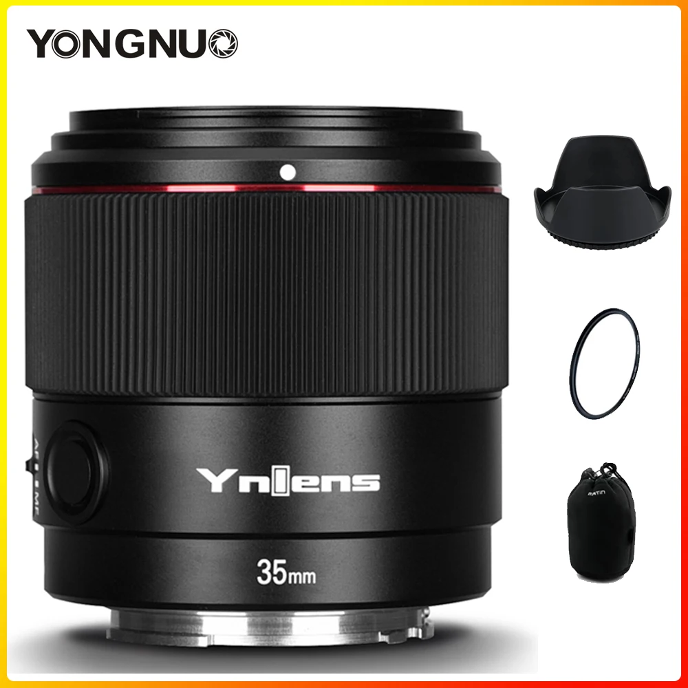 YN35mm F2S DF DSM 35mm F2 Полнокадровый Автофокус AF объектив для Sony E mount A7II A7RII III A7SII A6300 A6500
