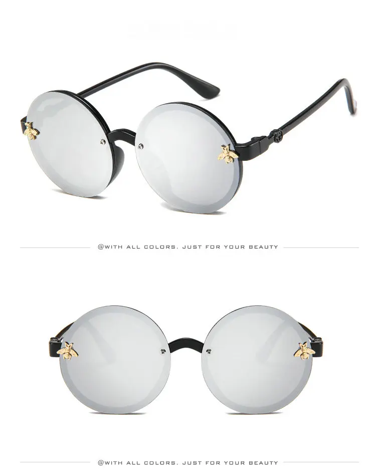 

Children's sunglasses girl baby boy cute summer round frame small sunglasses children's glasses Korean version fashion kids