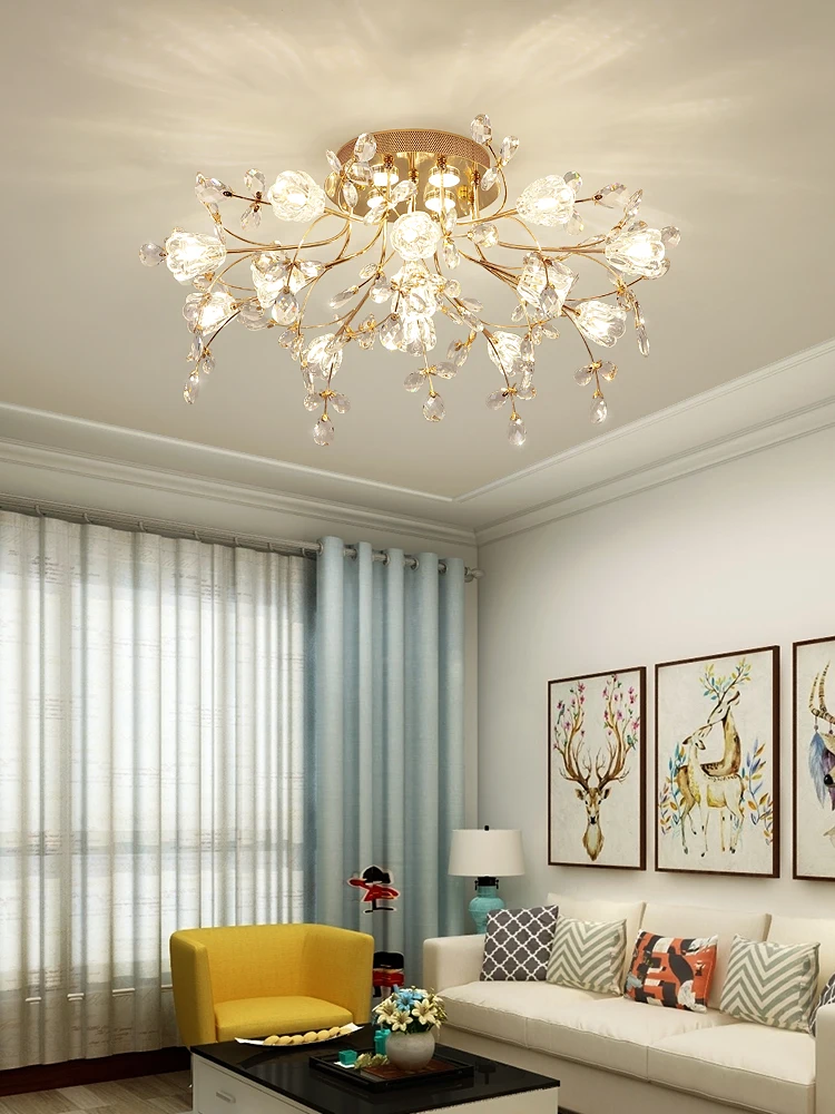 $99.17 Modern Crystal Ceiling Lights Led Corridor Lighting Ceiling Lamp For Living room Kitchen Gold Bed Room Light lampara led techo