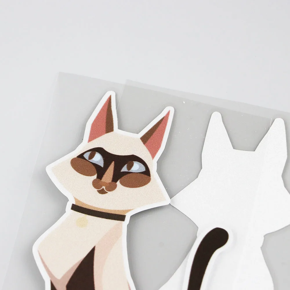 

YJZT 8.9CMX14.5CM Interesting Cat Car Sticker Decal 13B-0011