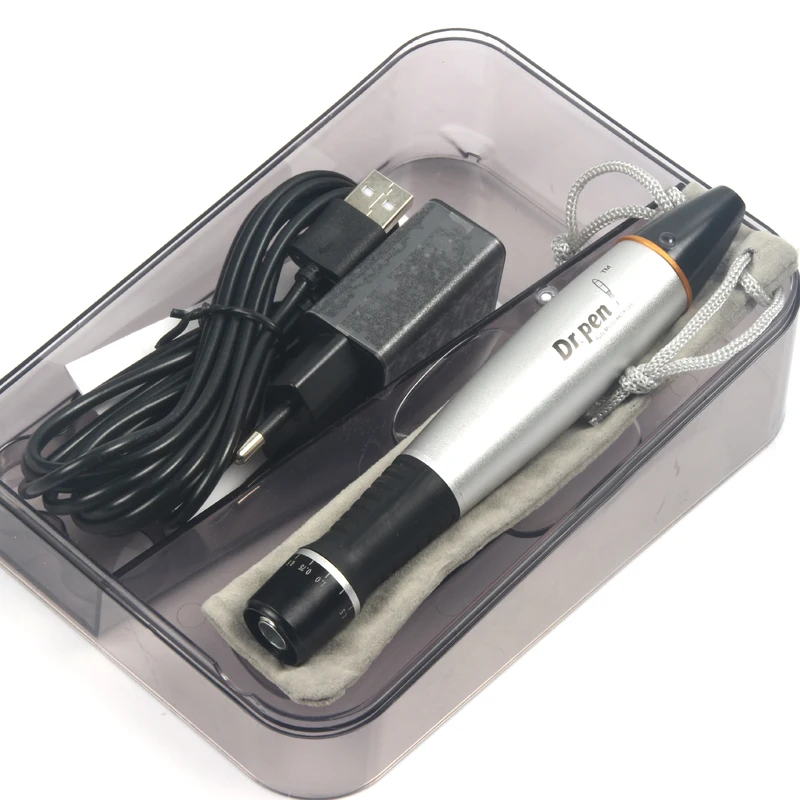 Высокое качество проводной Dr. Pen Ultima A1-C микроиглы мезотерапия авто микро игла машина с 2 шт. байонетный картридж