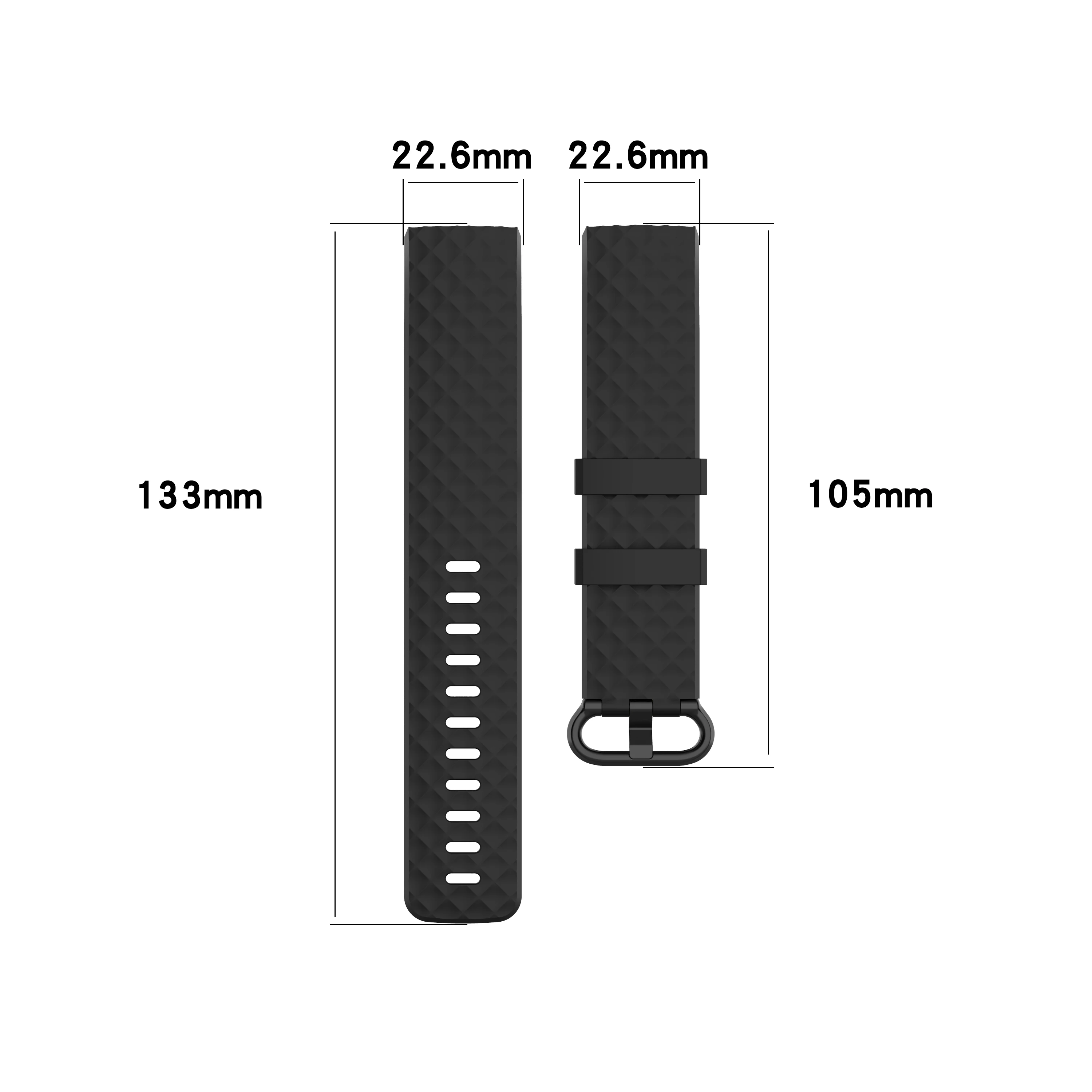 Силиконовый ремешок из ТПУ для Fitbit charge 4/SE Сменные аксессуары браслет 3 charge4