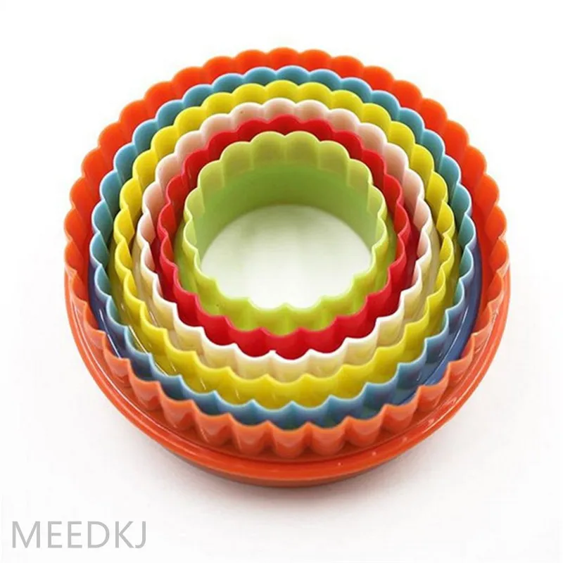 Форма для выпечки 5-6 шт. Пластиковая форма печенья торта мусса кольцо резки