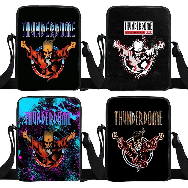 Сумки через плечо с принтом Thunderdome для подростков детские школьные портфели