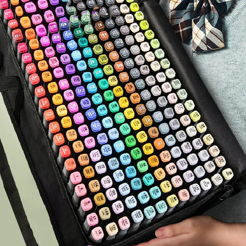 

TouchFive Art Marker Set 30/40/60/80/108/168 Colors Alcohol Markers Manga Sketch Drawing Marker Pen Dual Tips Pen