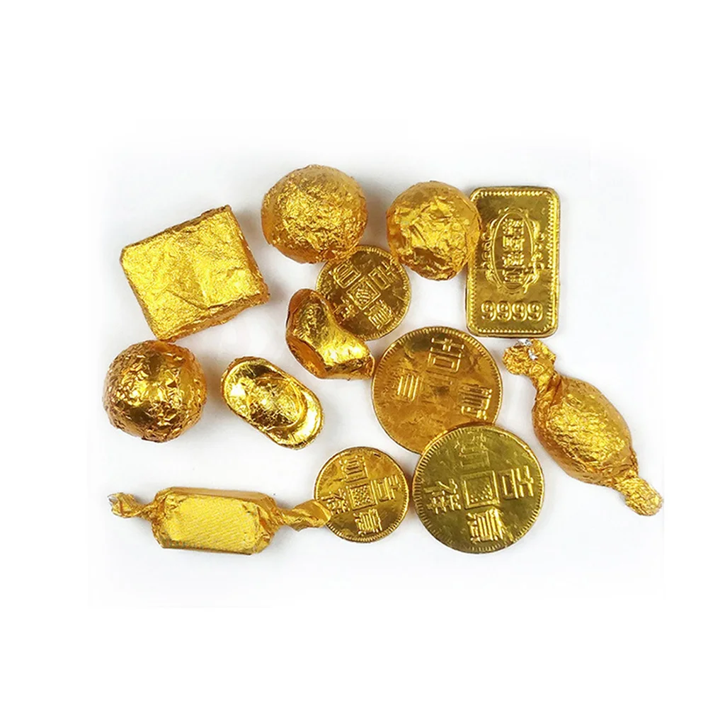 Золотая алюминиевая фольга для конфет шоколада печенья обертывания 100