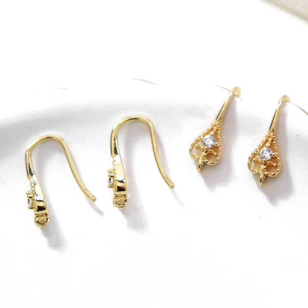 4 шт Любовь Ухо крюк с гвоздиками Чарующее ювелирное расходных материалов для